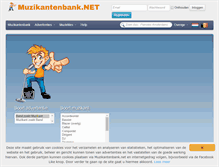 Tablet Screenshot of muzikantenbank.net